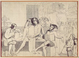 Zwölfte Nacht, ca. 1850 von Walter Howell Deverell