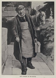 Der Träger auf seiner Runde