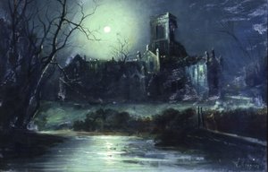 Kirkstall Abbey bei Mondschein