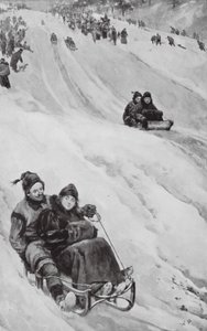 Eine Rodelbahn in Kanada