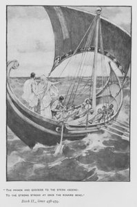 Illustration für Popes Odyssee von Homer (Lithografie)