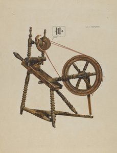 Spielzeugspinnrad von Walter Praefke