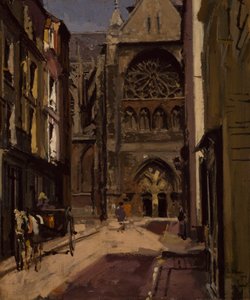 La Rue Pecquet, Dieppe, 1900