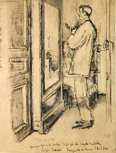 Die neue Krawatte, ca. 1922 von Walter Richard Sickert