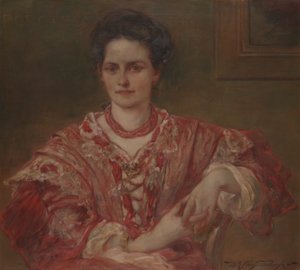 Porträt von Dorothea A. Dreier (1870) von Walter Shirlaw