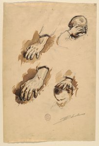 Studien von Händen von Walter Shirlaw