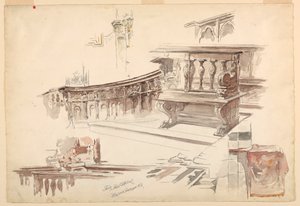 Studien der Kathedrale von Siena
