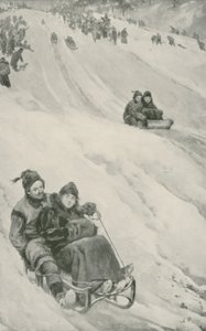 Eine Rodelbahn in Kanada