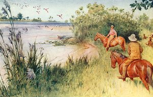 Livingstone und Oswell erreichen den Sambesi bei Sesheke