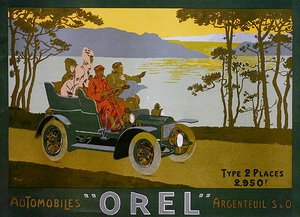 Werbung für Orel-Autos
