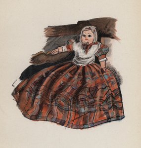 Altes Spielzeug gemalt von Walter Trier