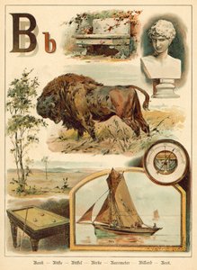 Buchstabe B (Chromolitho)