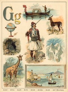 Buchstabe G (Chromolitho)