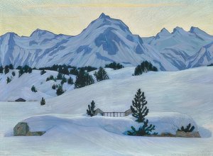 Winterlandschaft bei Maloja