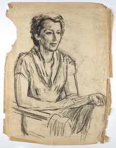Bildnis Frauke Lauterbach von Walther Gamerith