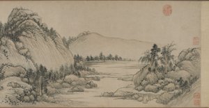 Wohnung in den Fuchun-Bergen nach Huang Gongwang, Qing-Dynastie, 1672 von Wang Hui
