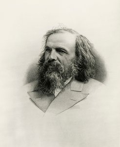 Porträt von Dmitri Iwanowitsch Mendelejew von Warwick (after) Brookes