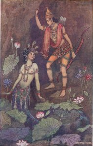 Arjuna und die Flussnymphe