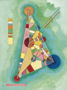 "Bunt im Dreieck" Gemälde von Wassily Kandinsky von Wassily Kandinsky