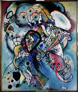 Zwei Ovale (Komposition Nr. 218). Aquarell von Wassily Kandinsky