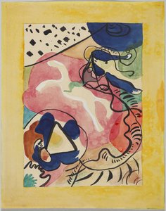 Entwurf für den Umschlag des Almanachs "Der Blaue Reiter" von Wassily Kandinsky