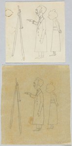 Kandinsky und Münter vor der Staffelei von Wassily Kandinsky