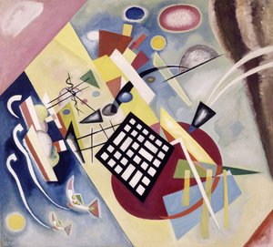 Das schwarze Gitter - Gemälde von Vassily Kandinsky von Wassily Kandinsky