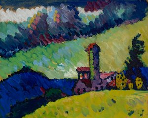 Murnau – Studie für "Landschaft mit Turm"