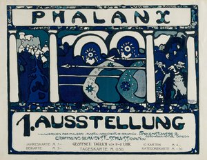Plakat für die 1. Ausstellung der Phalanx, 1901