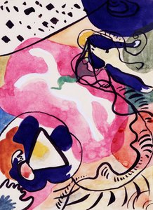 Studie für Blauer Ritter von Wassily Kandinsky