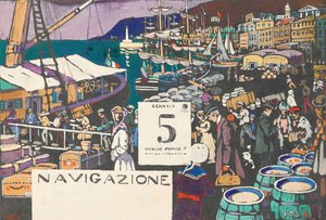 Studie für ein Schiffsplakat, 1906