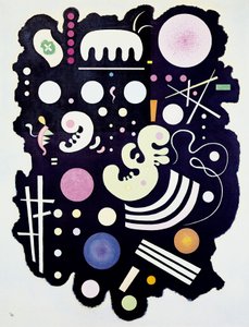 „Buntes Schwarz“ Gemälde von Kandinsky von Wassily Kandinsky