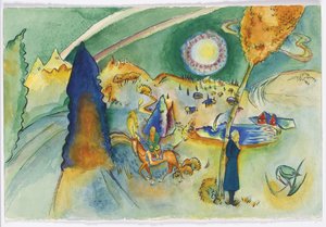 Aquarell für Poul Bjerre von Wassily Kandinsky