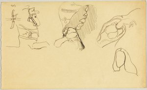Zaumzeug und Details weiblicher Tracht von Wassily Kandinsky