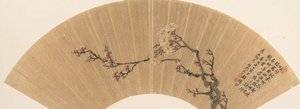 Pflaumenblüten, datiert 1670 von Wen Zhi