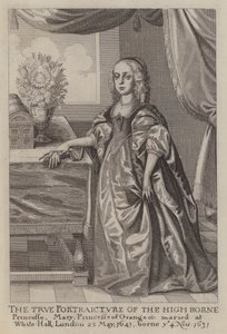 Mary, Prinzessin von Oranien von Wenceslaus (after) Hollar