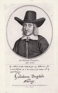 Sir William Dugdale von Wenceslaus (after) Hollar
