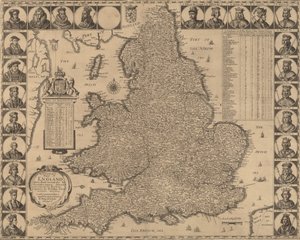 Eine neue und genaue Karte von England, 1644