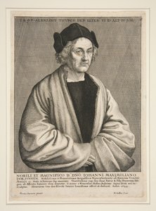 Albrecht Dürer der Ältere (1427-1502) im Alter von 70 Jahren von Wenceslaus Hollar