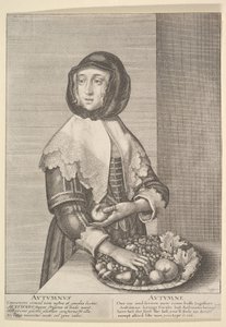 Autumnus - Herbst Dreiviertellänge Jahreszeiten, 1641 von Wenceslaus Hollar