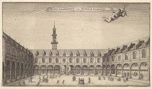 Byrsa Londinensis vulgo die Royal Exchange Royal Exchange, London, ca. 1647 von Wenceslaus Hollar