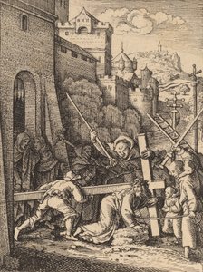 Das Kreuz tragen von Wenceslaus Hollar
