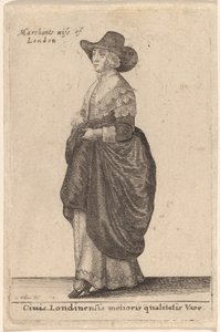 Ciuis Londinensis Melioris Qualitatis Vxor von Wenceslaus Hollar
