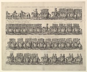 Krönungsprozession von Karl II. durch London, 1662