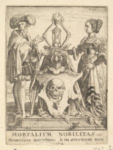 Todeswappen, aus dem Totentanz, 1651