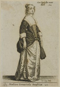 Englische Dame von Wenceslaus Hollar