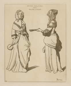 Englische Frauen, 1644 von Wenceslaus Hollar