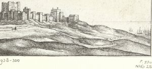 Ansicht von Dover Castle von Wenceslaus Hollar