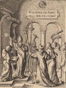 Jesus vor Kaiphas von Wenceslaus Hollar