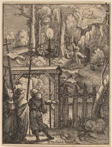 Jesus am Ölberg von Wenceslaus Hollar